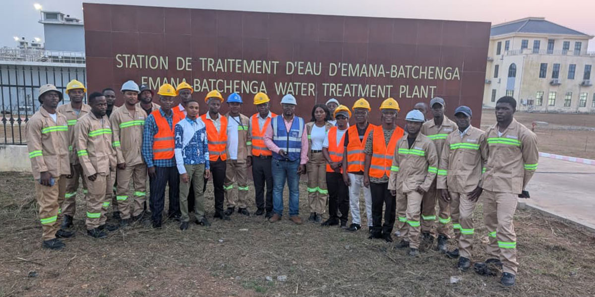 Mahumbane team at water treatment facility